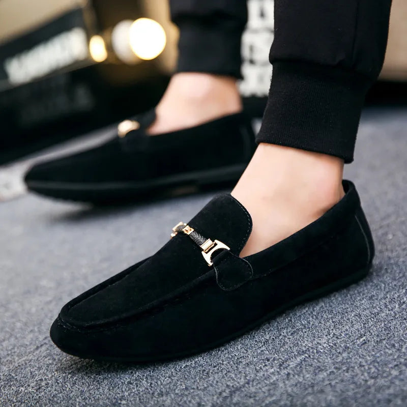new Summer Men Loafers Shoes Fashion Peas Driving Shoes Men Sneakers Flat Man Walking Footwear Big Size 38-46 Men's Casual Shoes